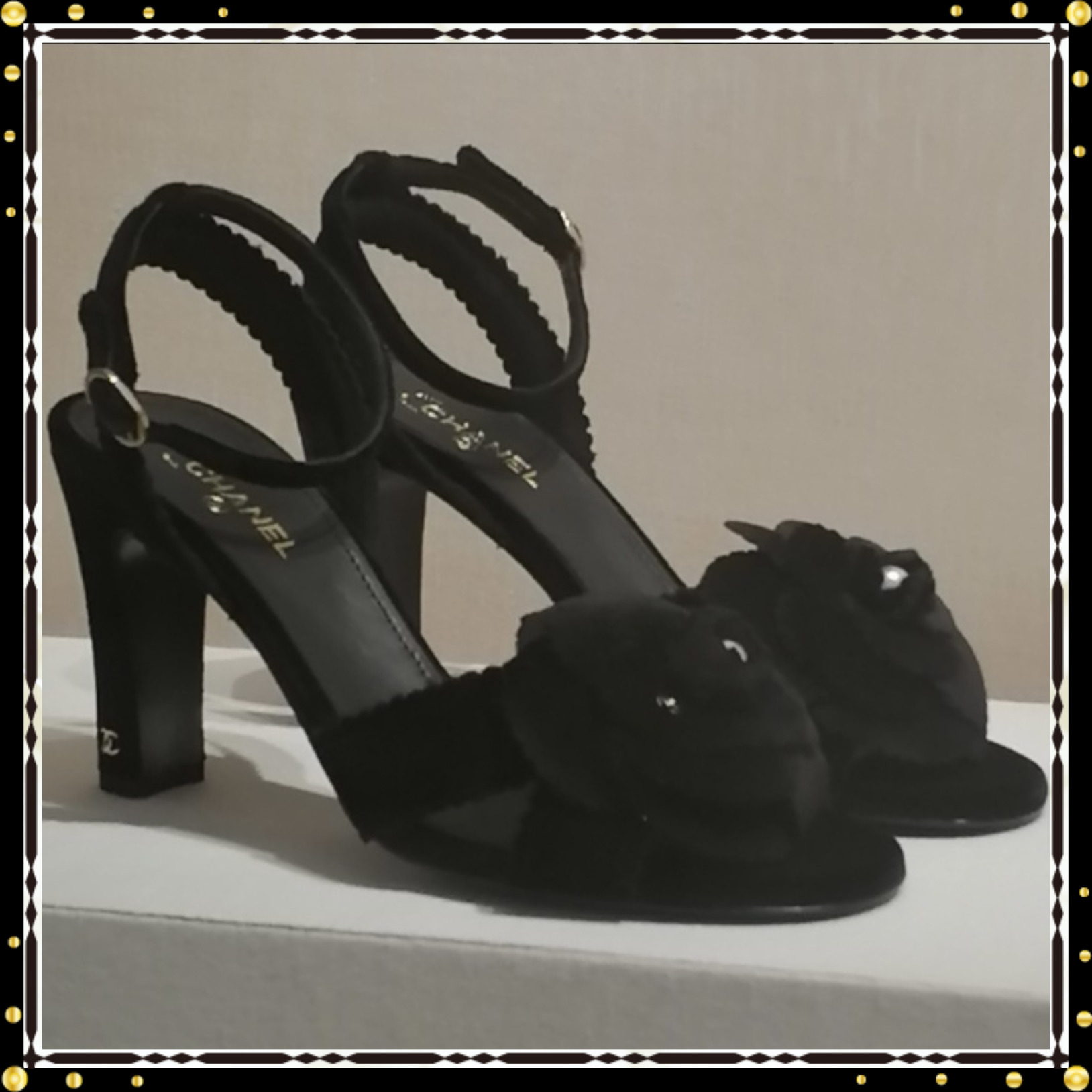 CHANEL 新作 サンダル 上品 ストラップ 可愛いフラワー SANDAL