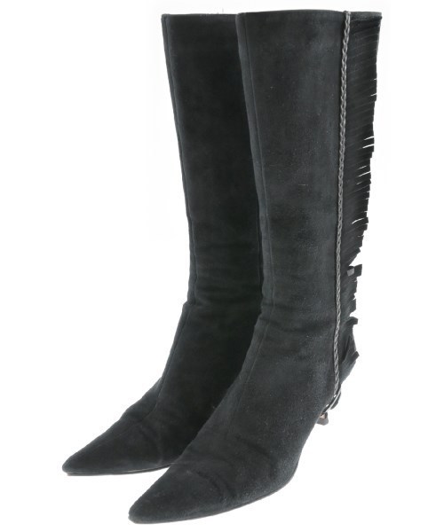JIMMY CHOO ジミーチュー ブーツ 黒 EU38(24cm位) 2014924E0023