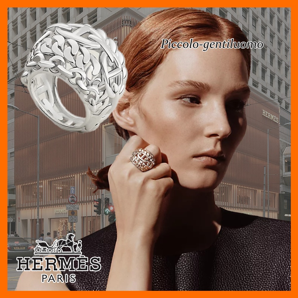 【圧倒的な存在感★】HERMES シェーヌダンクルリング マルチ