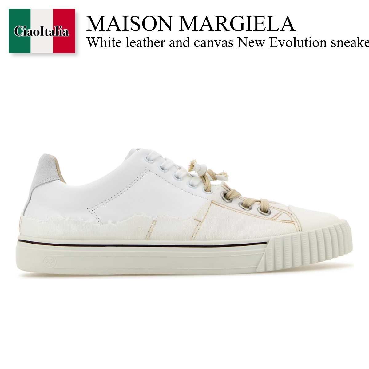 スニーカー Maison Margiela Leather And Canvas New Evolution Sneakers