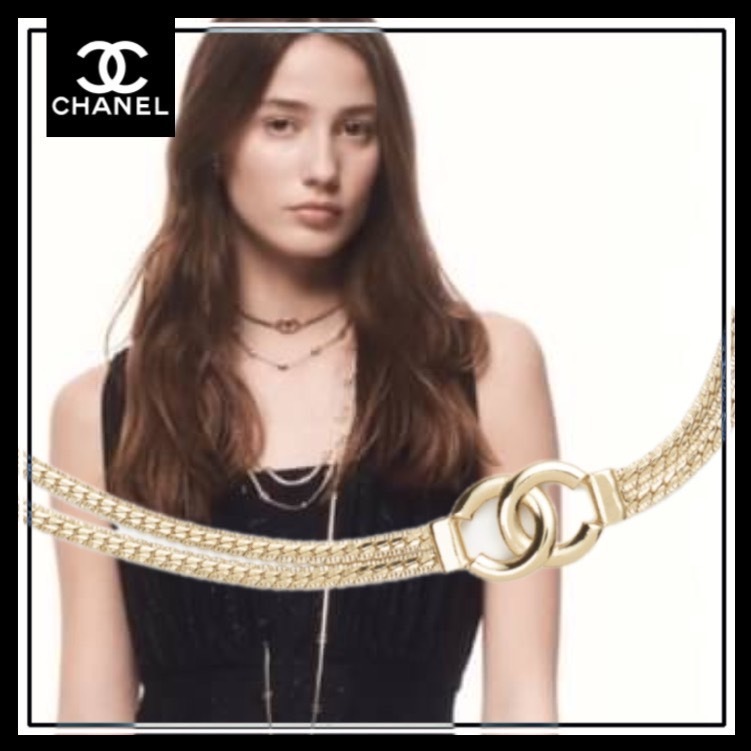 ＊上品なチェーンとロゴ＊【CHANEL】チョーカー ネックレス