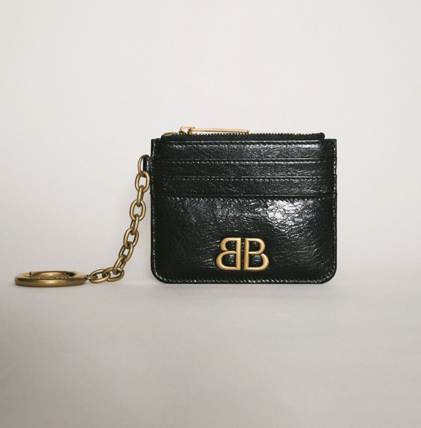 【ギフトに最適】BALENCIAGA モナコ カードホルダー ロゴ