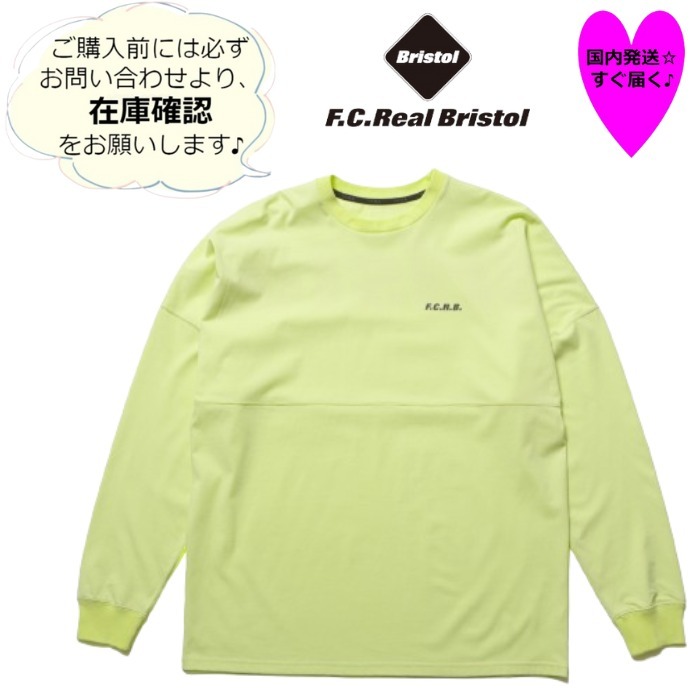 F.C.Real Bristol☆BLURRED BIG LOGO L/S TEAM BAGGY TEE