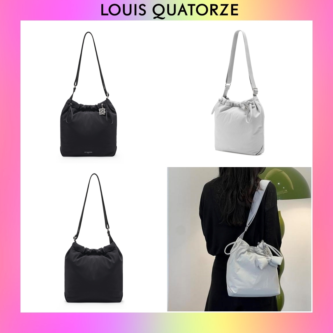 【Louis Quatorze】韓国人気★ JOUR Nylon Bucket Bag