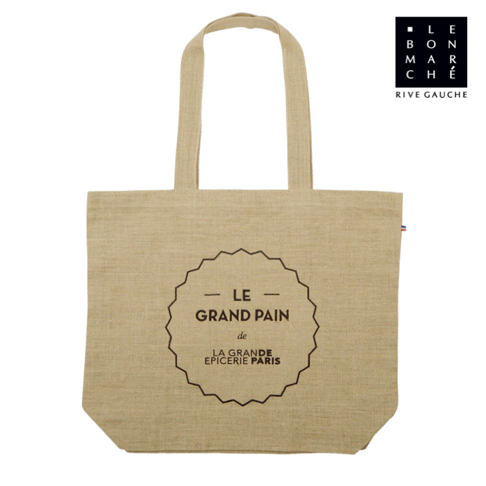 ボンマルシェ Le Grand Pain ショッピング リネン トートバッグ