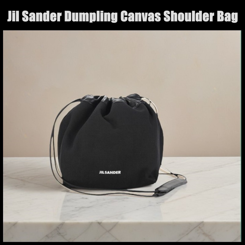 Jil Sander Dumpling Canvas Shoulder Bag ジルサンダー