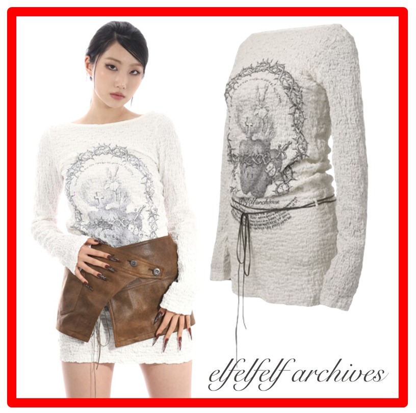 ☆韓国の人気☆【elfelfelfarchives】☆LONG SLEEVE DRESS☆