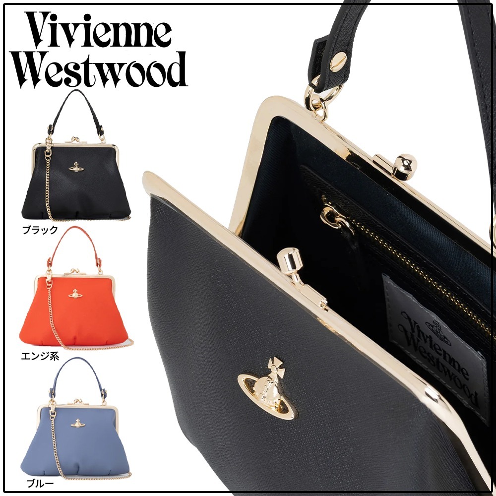 ◆Vivienne Westwood◆GRANNY 口金ミニショルダーバッグ GRANNY 口金ミニショルダーバッグ(ブラック)（レディース