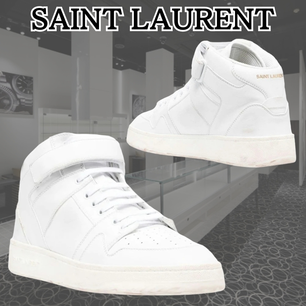 SAINT LAURENT*足元のパートナー*ラックスレザー スニーカー