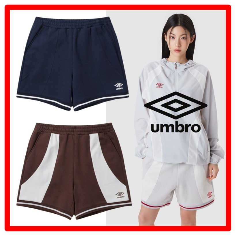 ★人気★【UMBRO】★SPORTY COLOR BLOCK KNIT SHORTS 4.5-HALF★