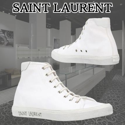 SAINT LAURENT*足元のパートナー*ラックスレザー スニーカー eCom-713600AAAWR6379_A.jpg