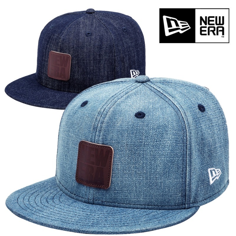 【New Era】 ★ DENIM LEATHER PATCH CAP ★
