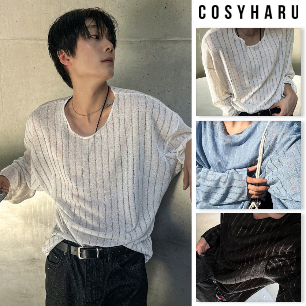 【COSYHARU】Akubi Summer Sleeve Ribbed Knit