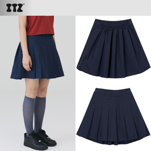 ★NCT着用ブランド★ITZAVIBE★PLEATS NAVY SKIRT