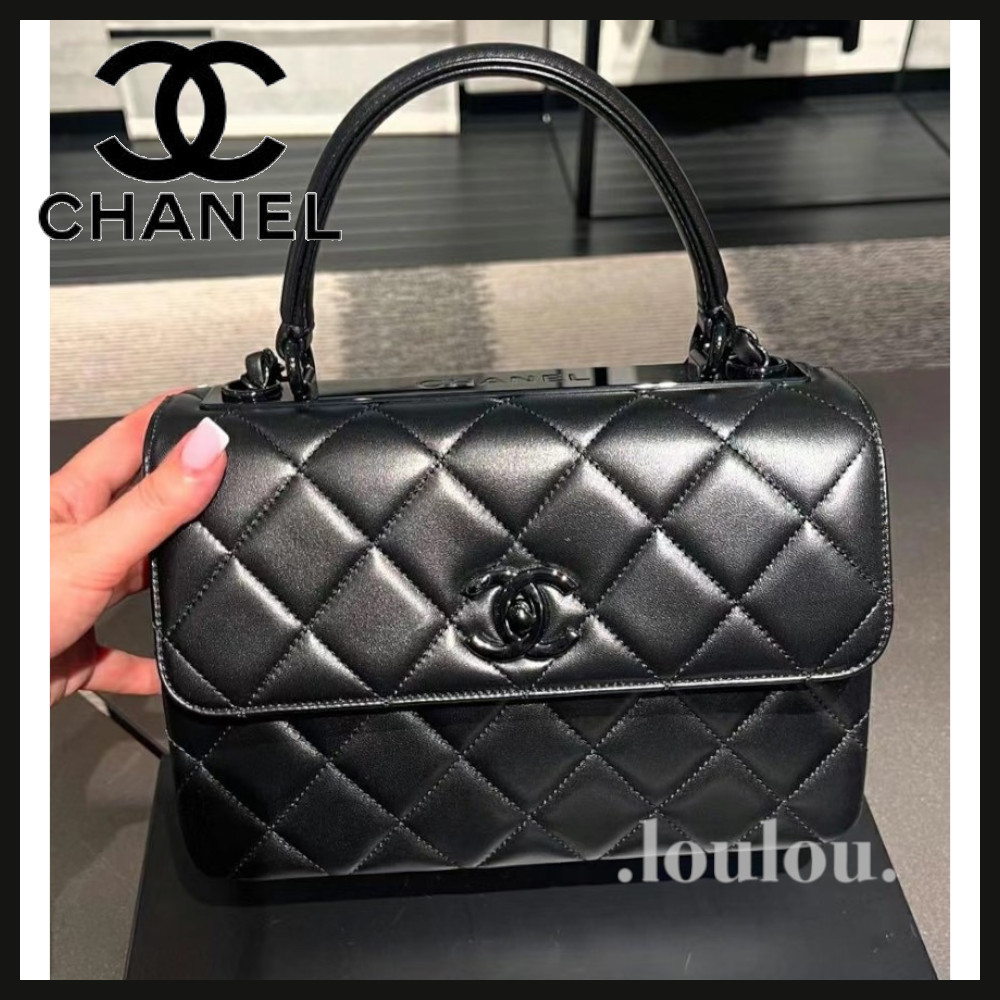 【24B・一つは欲しいオールブラック☆】CHANEL TrendyCC バッグ