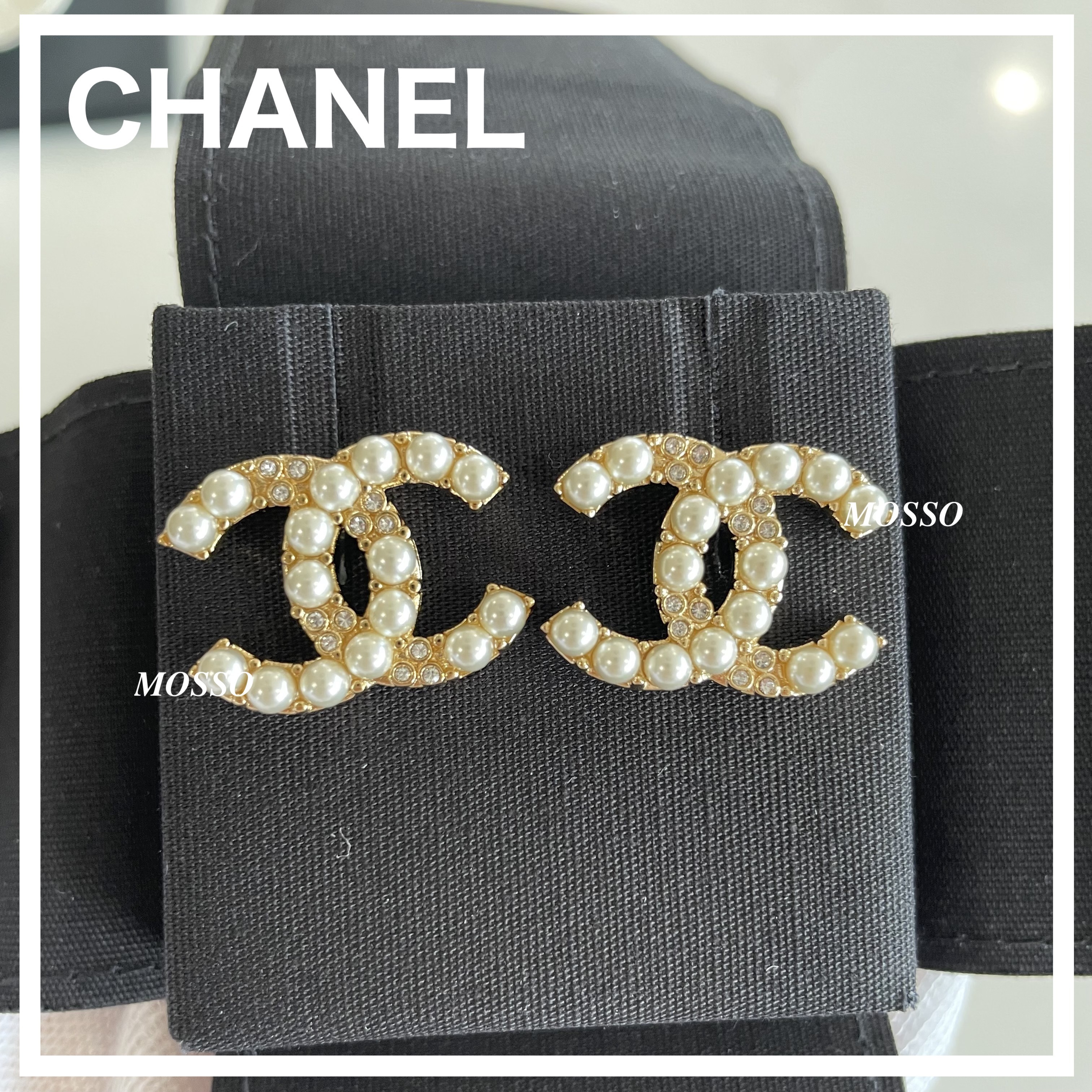 CHANEL ピアス CCロゴ パール付き