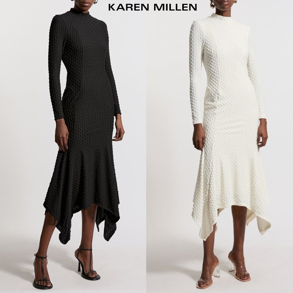 【KAREN MILLEN】ジャージー ウォーター フォール マキシ 関税込