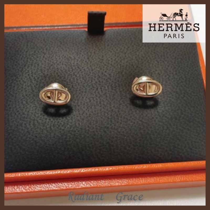 《さりげなく可愛い♪》HERMES ファランドール ピアス TPM