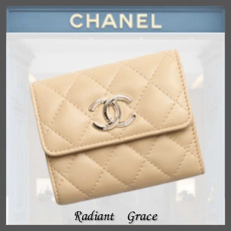 《綺麗カラー☆》CHANEL 三つ折り スモールフラップウォレット