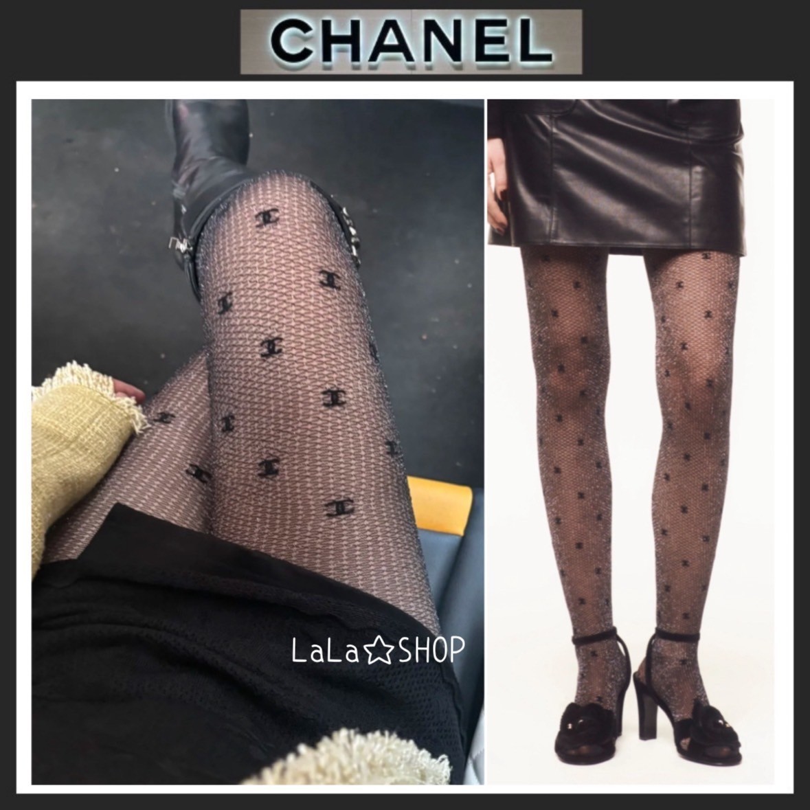 【キラキラ可愛すぎ♡】CHANEL タイツ