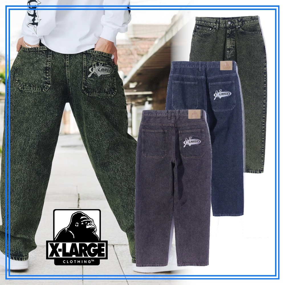 売切れ前に XLARGE OVERDYED DENIM PANTS コーデに合わせやすい