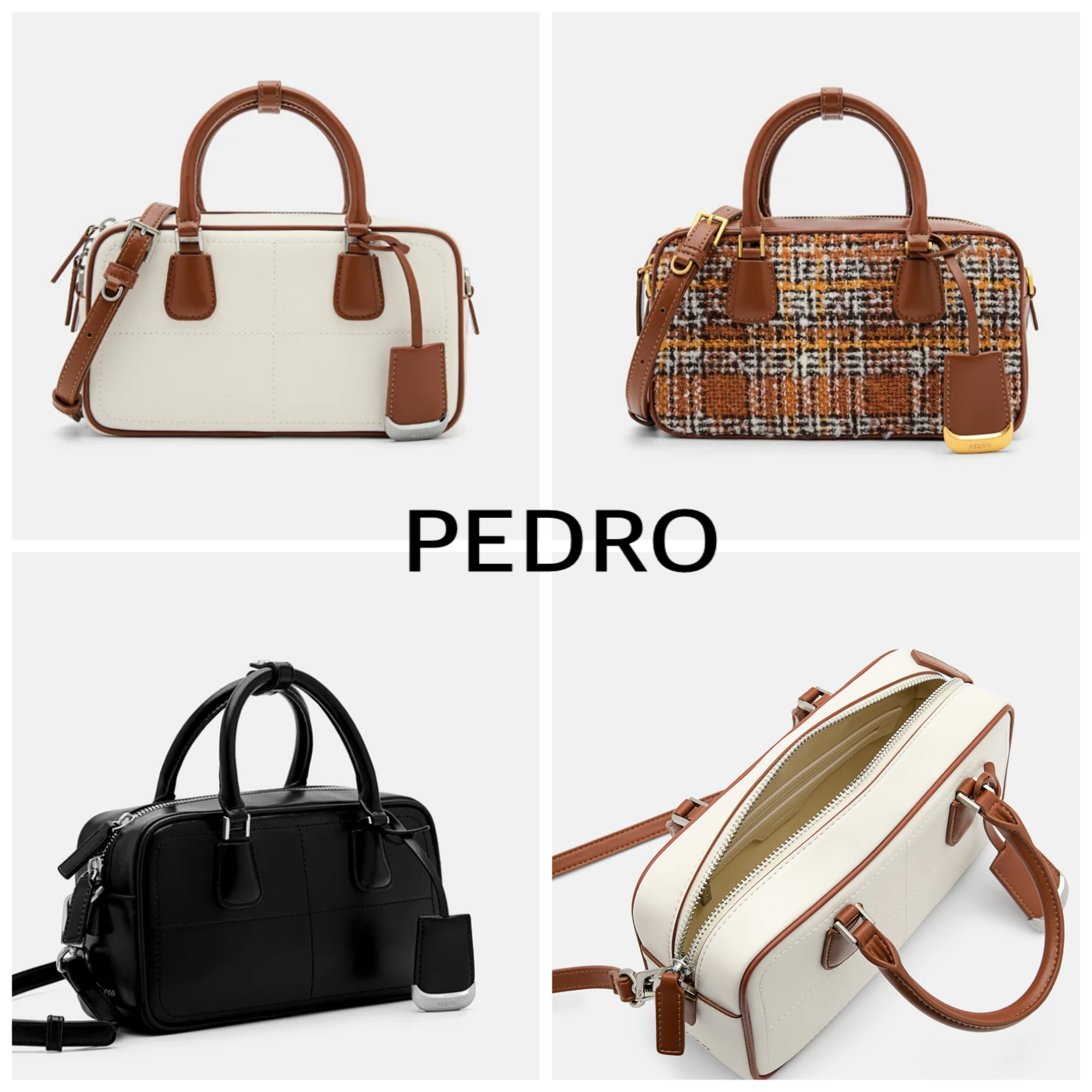 PEDRO【日本未上陸】人気３色☆ボーリングバッグ 2way  モダン