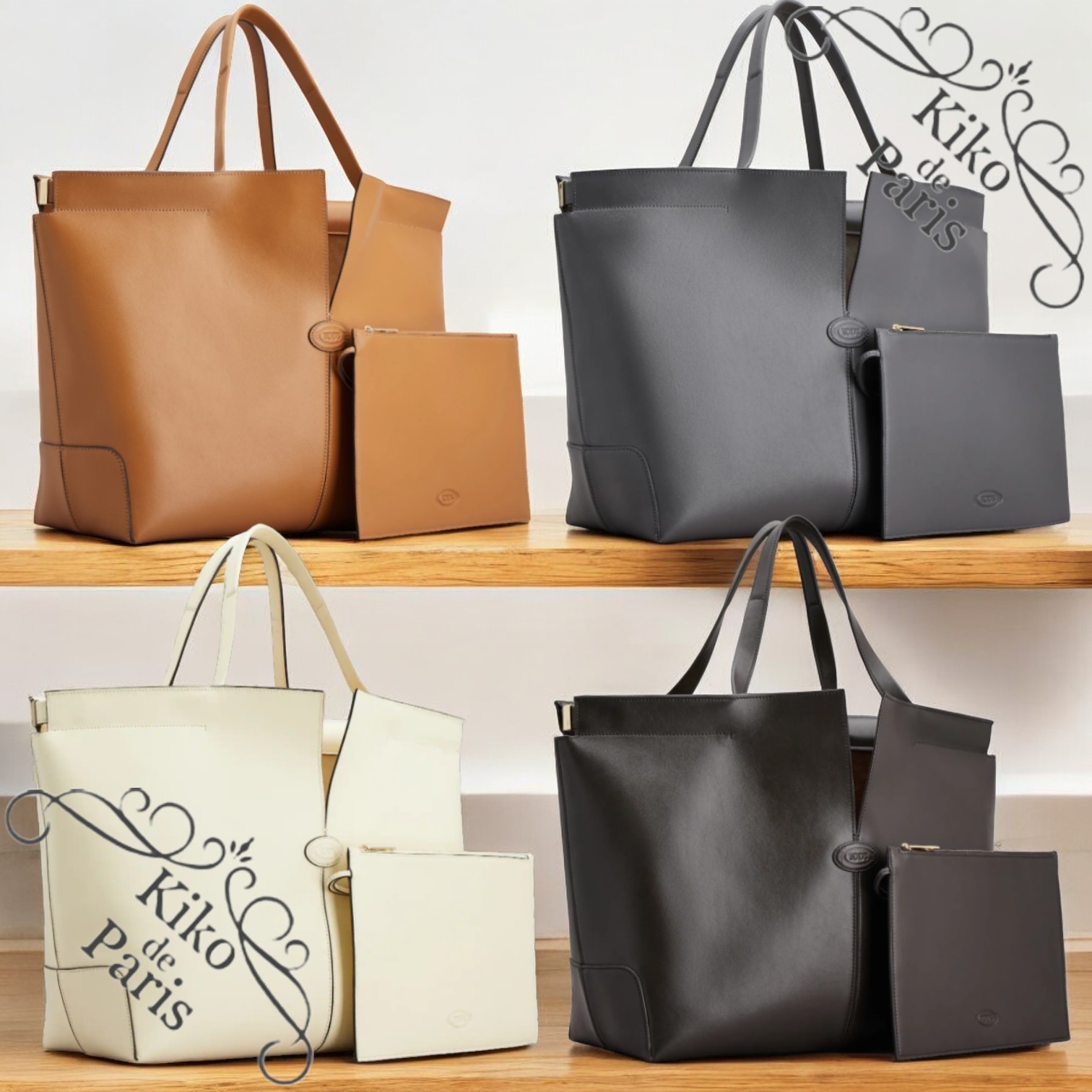 TOD'S 直営店より Di Bag フォリオ ミディアム レザー 4色