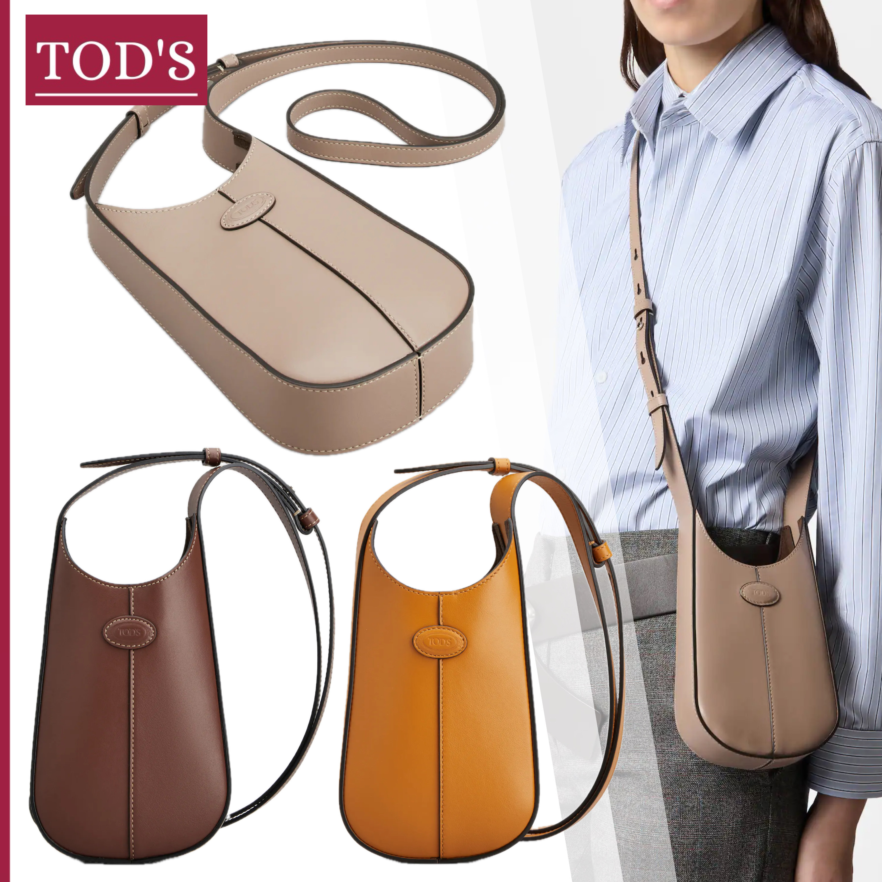 【国内即発】TOD'S『Di バッグ レザー ホーボー マイクロ』