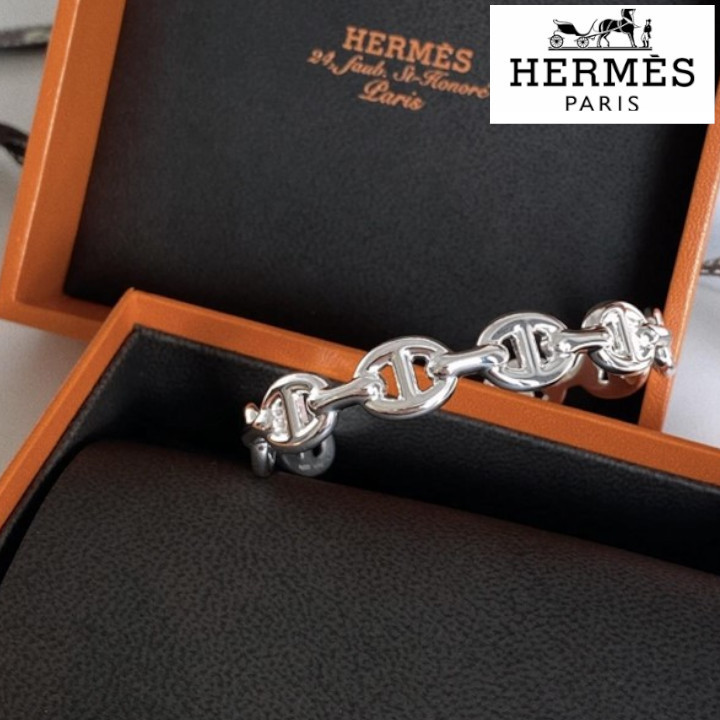 《上品バングル♪》HERMES Chaine d‘Andre Enchainee MM