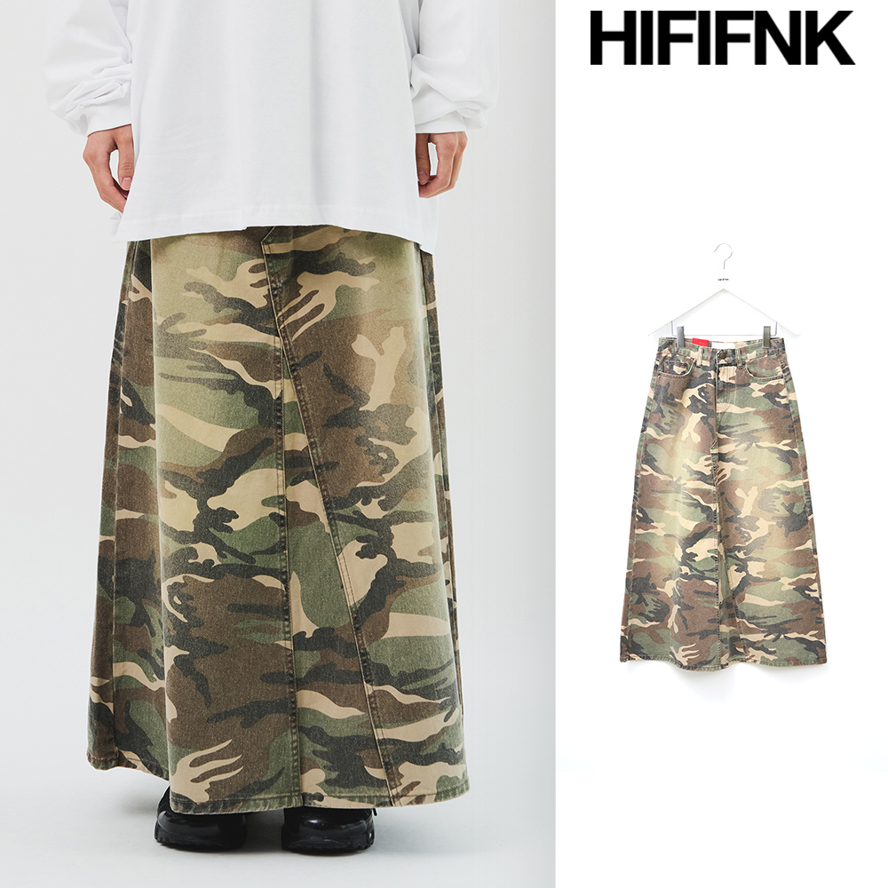 【HI FI FNK】(W) Military Long Skirt