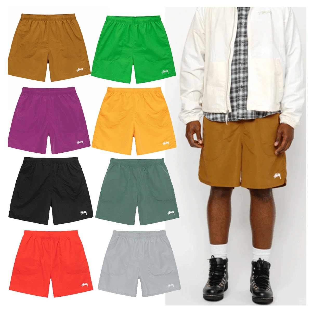 ハーフ・ショートパンツ STUSSY WATER SHORT STOCK 4FK1573