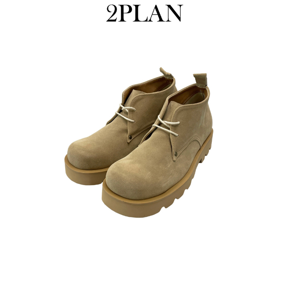 【2plan】Sand Suede Middle Loafers