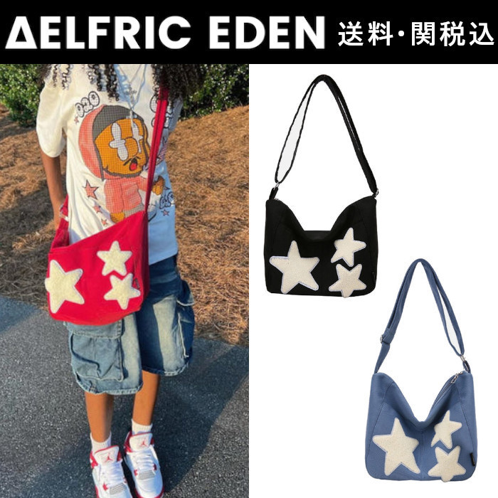 【Aelfric Eden】タオル 刺繍 スター ショルダーバッグ