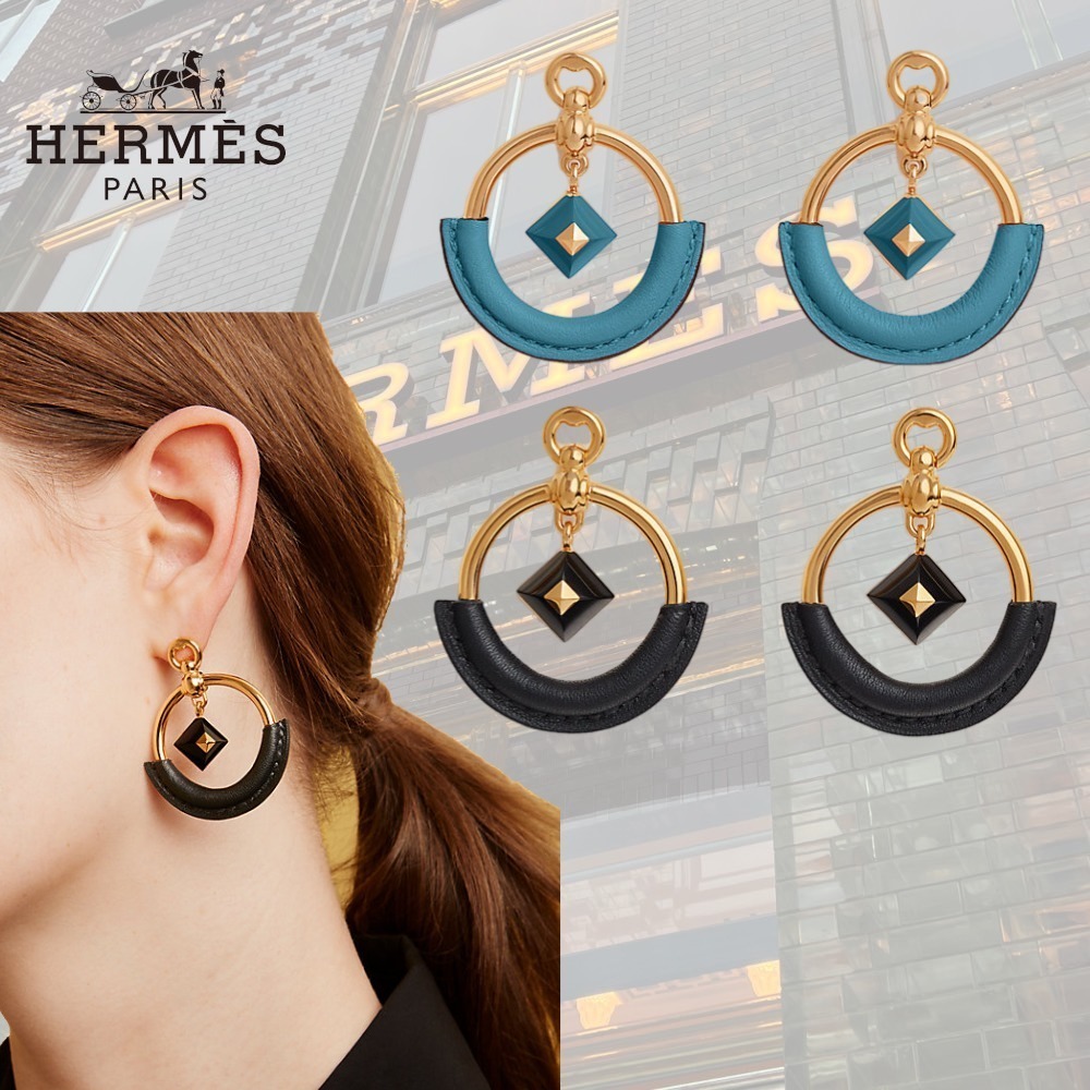 【耳元のアクセントになるアイテム】HERMES Medorピアス SM
