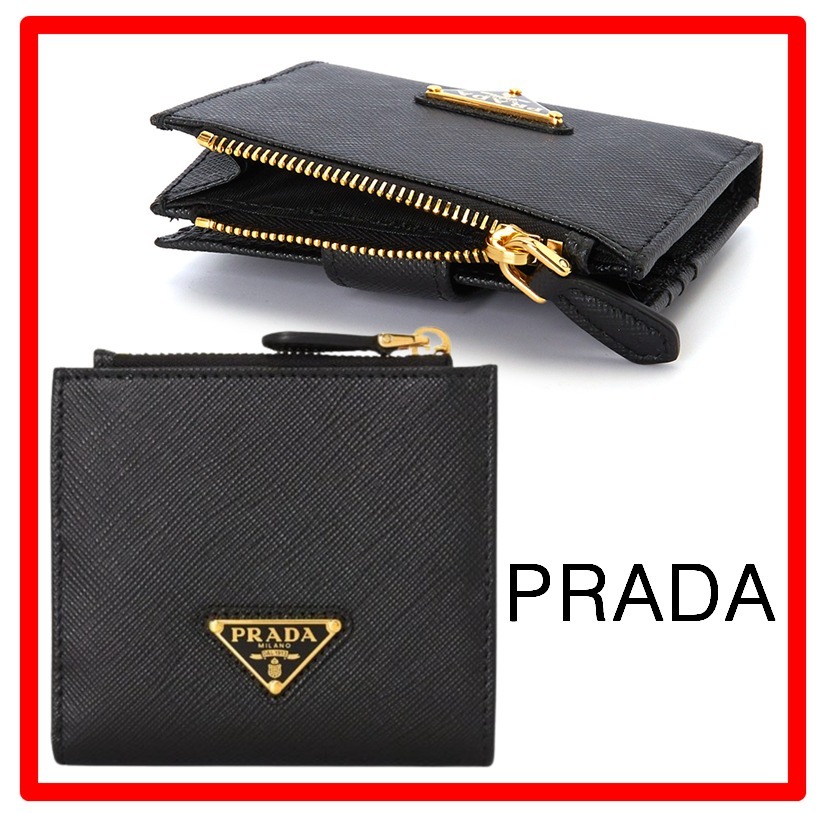 ☆人気☆【PRADA】☆サフィアーノレザー 財布 二つ折り財布☆
