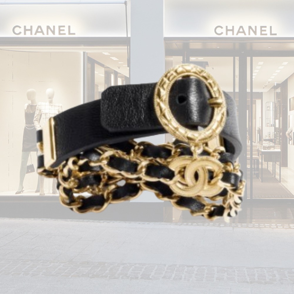 CHANEL シャネル ラムスキン カーフスキン ブレスレット