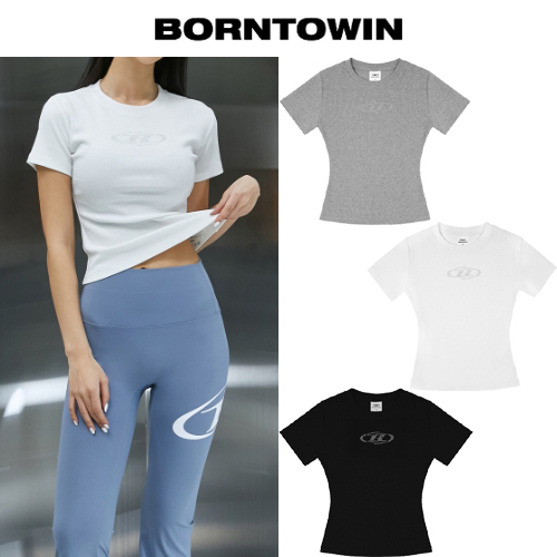 ★2024SS新作★BORN TO WIN★SPARKLING B RIBBED T-SHIRTS
