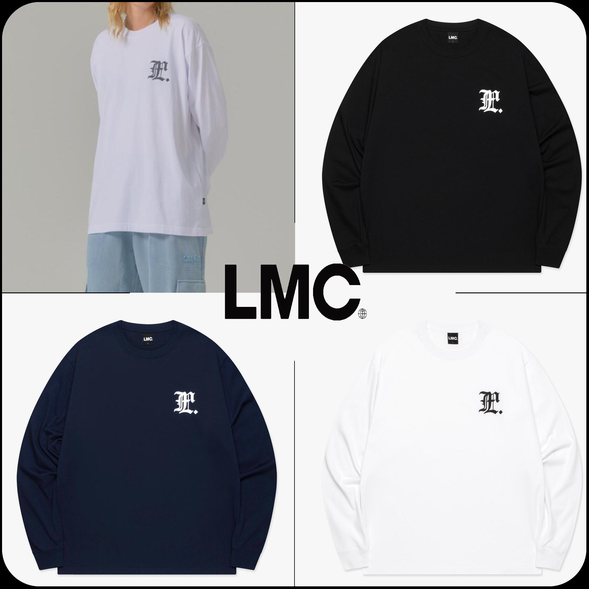 [ LMC]★24FW★韓国人気★ GOTHIC LONG SLV TEE