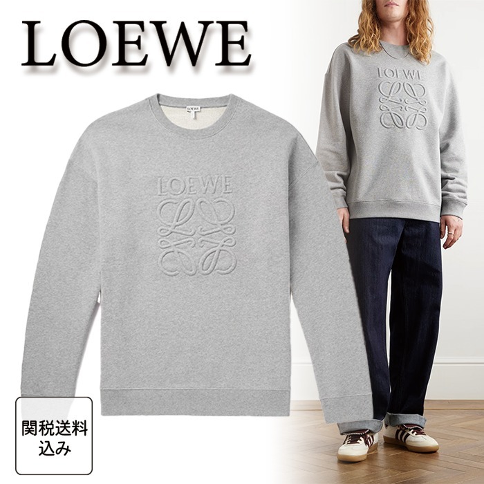 《日常の贅沢》LOEWE  ロゴ入りコットンジャージースウェット