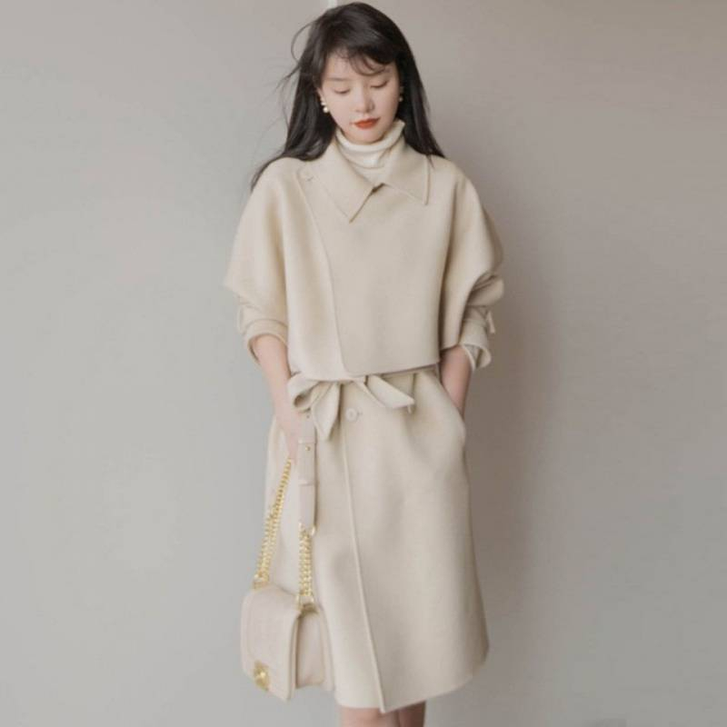 ワンピース＋ジャケット 2点セット ショートコート ハイセンス
