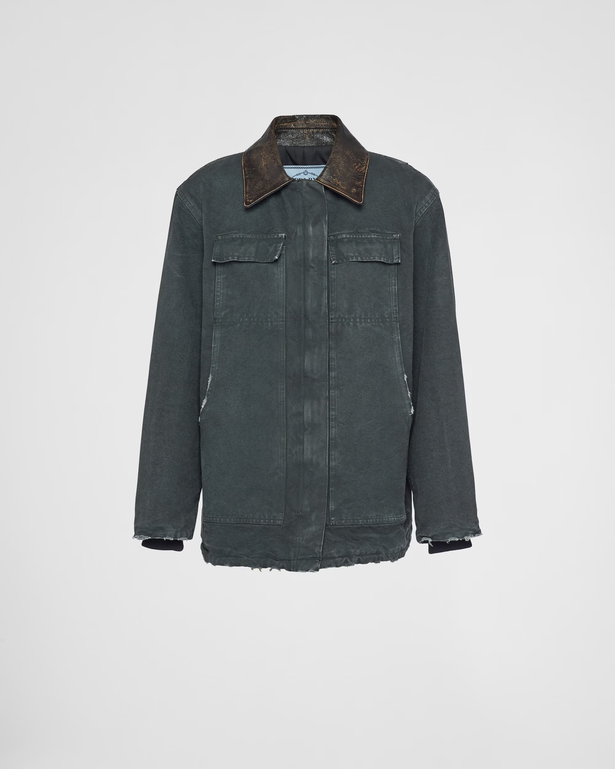 PRADA【入手困難】ダメージ加工を施した★Canvas jacket★全色