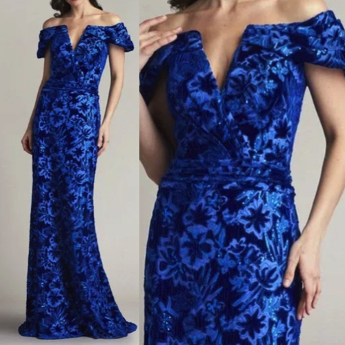 ☆TADASHI SHOJI バーンアウトマキシ丈ロングドレス☆