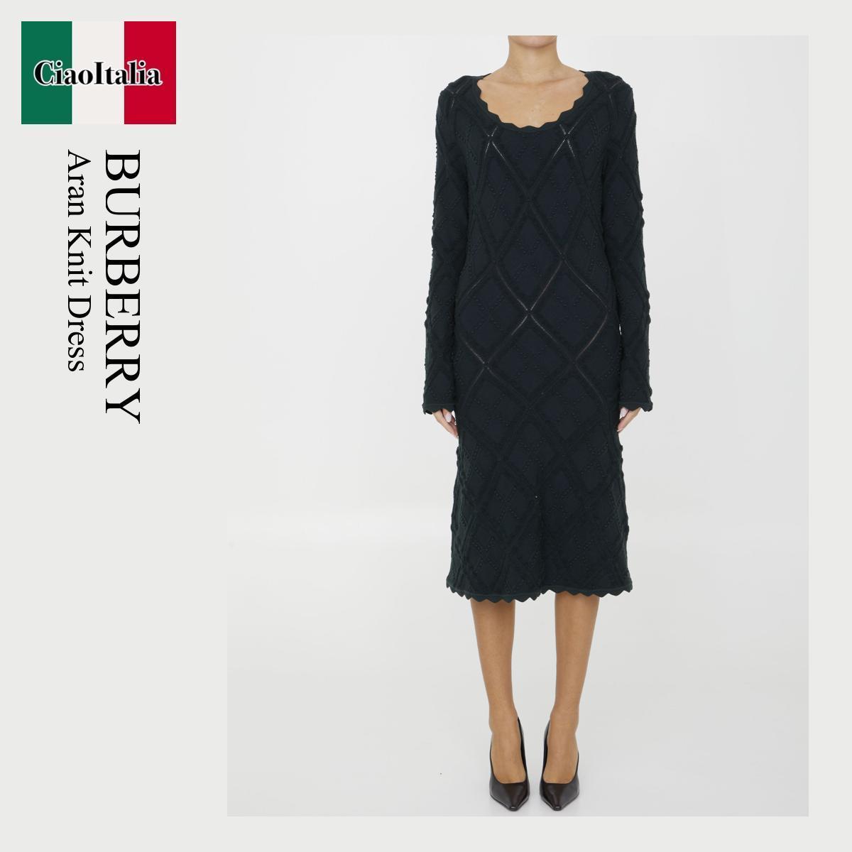 ワンピース Burberry Aran Knit Dress