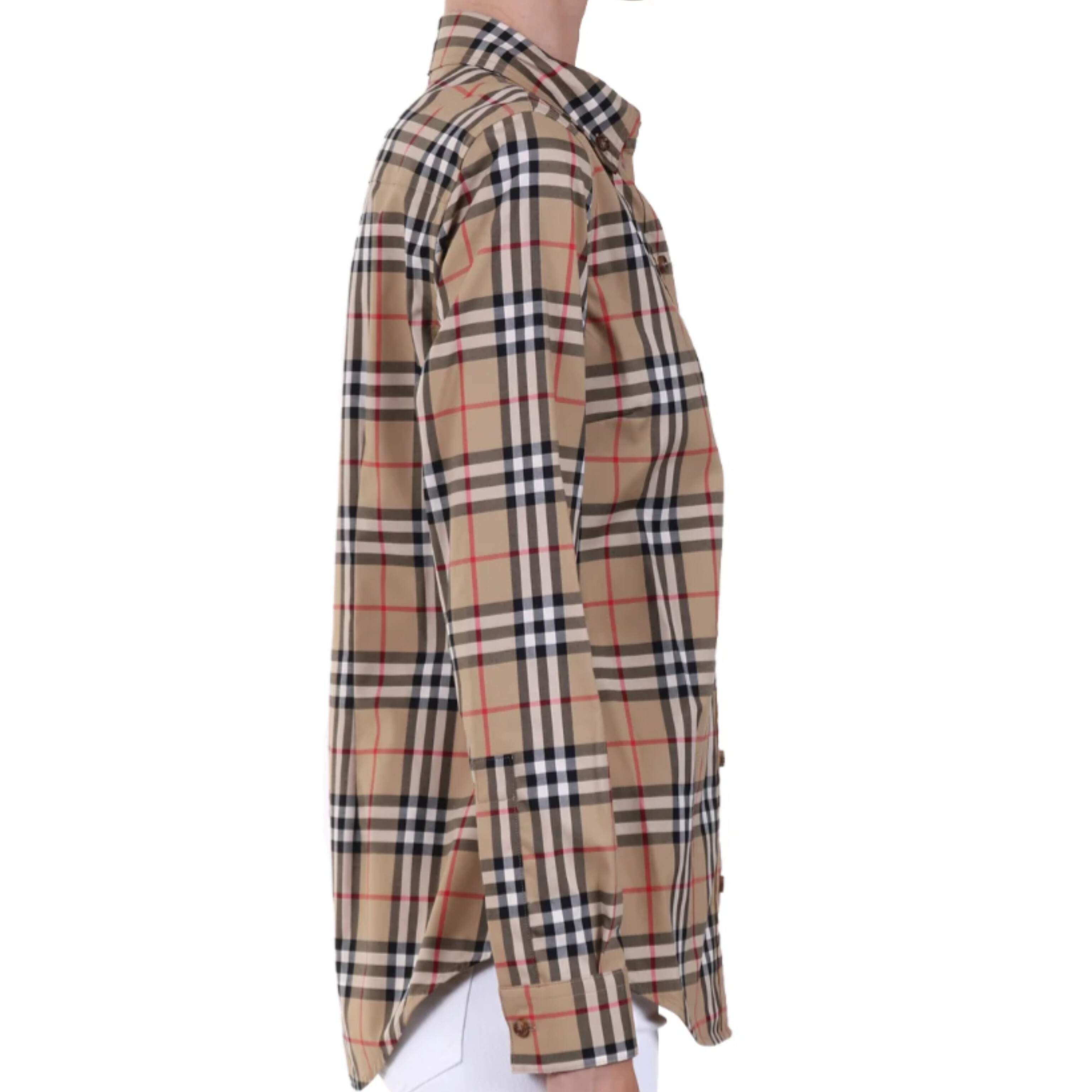 ★関税込み・送料無料★ バーバリーチェックボタンシャツ 関税負担なし! Burberry(バーバリー) チェックボタンシャツ