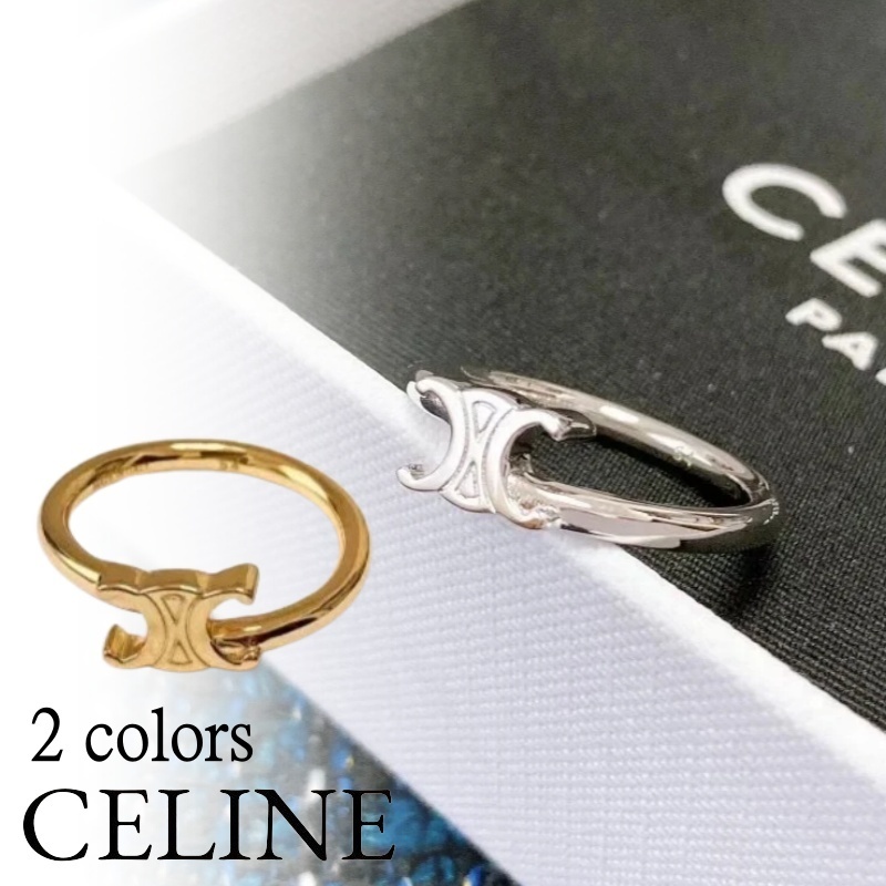 CELINE セリーヌ トリオンフ アシンメトリック リング 指輪