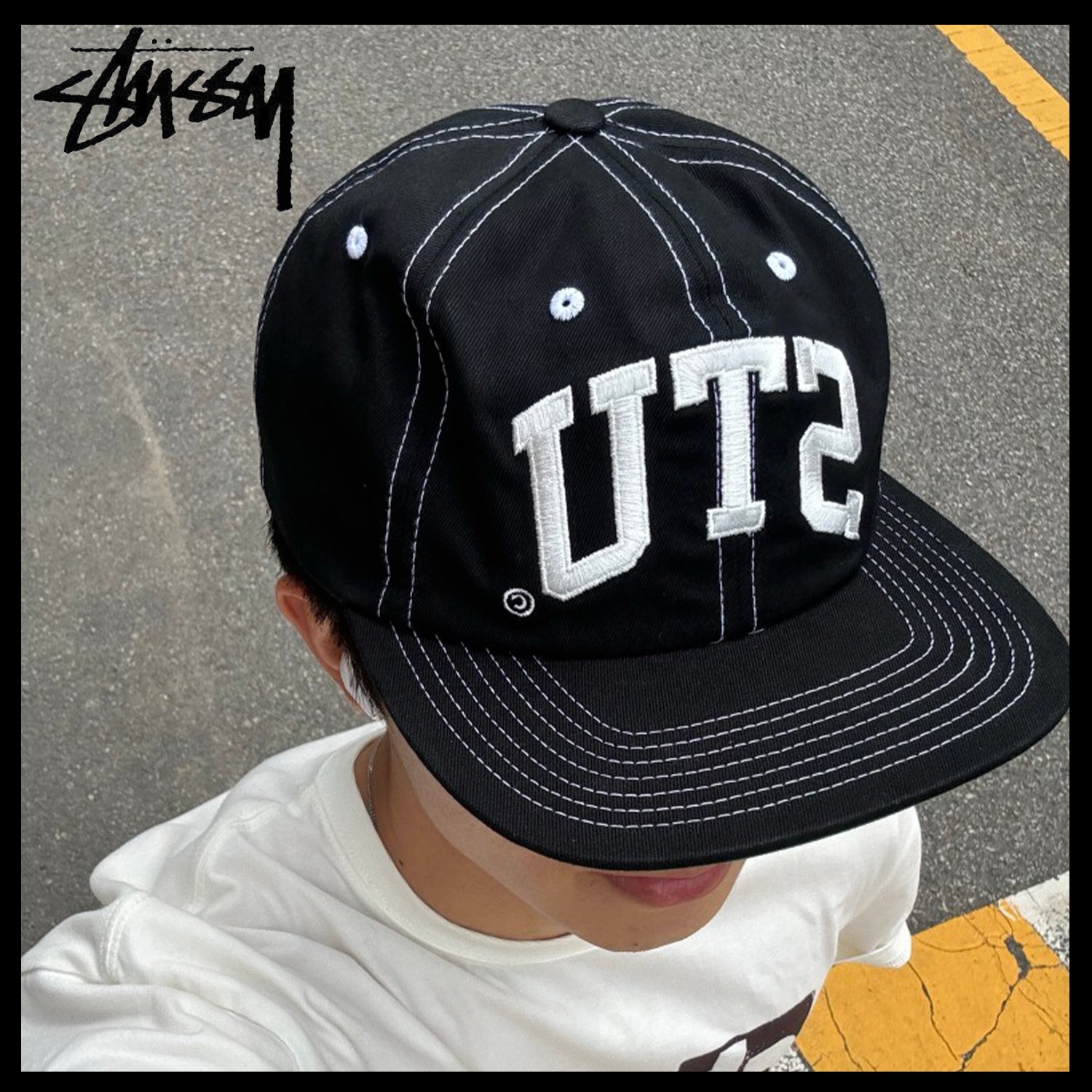 【Stussy】Stu Arch Strapback Cap ★人気 / 追跡付