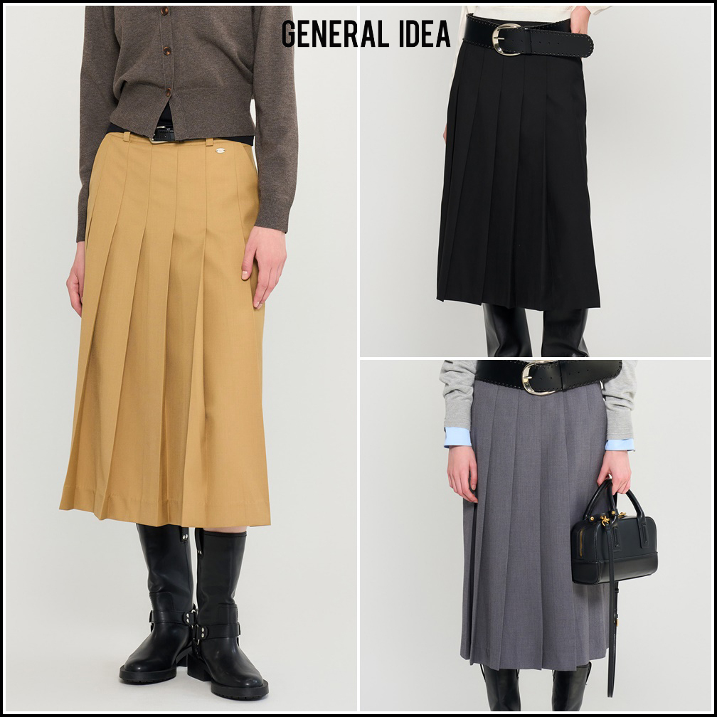 【GENERAL IDEA】New Classic プリーツスカート 3色