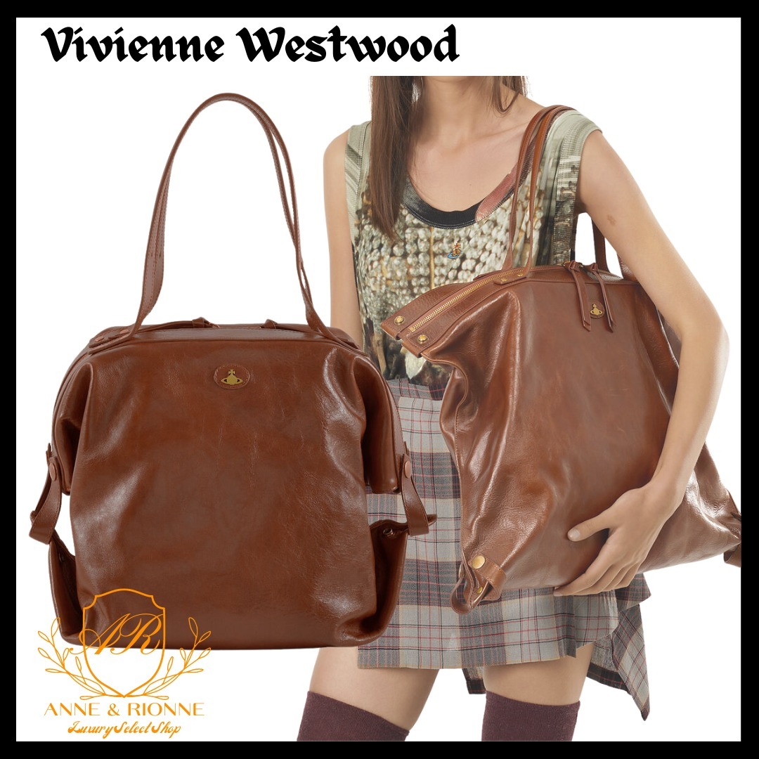 VIVIENNE WESTWOOD ラージトートバッグ レザー A4サイズ収納可
