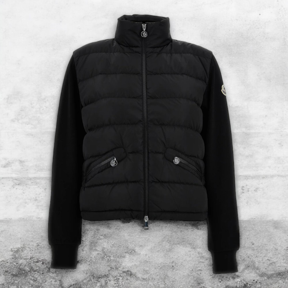 MONCLER パネル ジップアップ パファー ジャケット