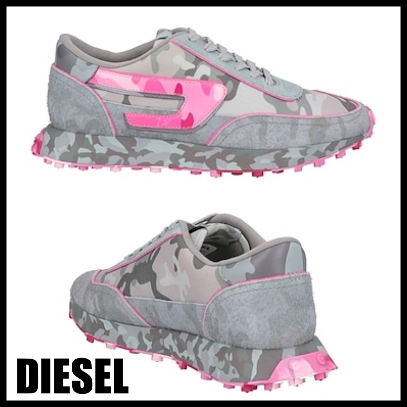 【DIESEL】スニーカー ロゴ ローカットシューズ 迷彩 ※送関込
